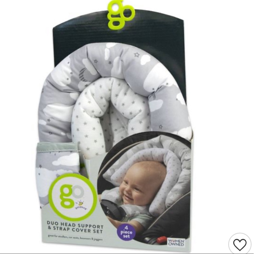 Due car seat head support